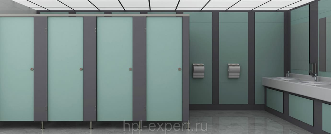 Сантехнические перегородки из HPL