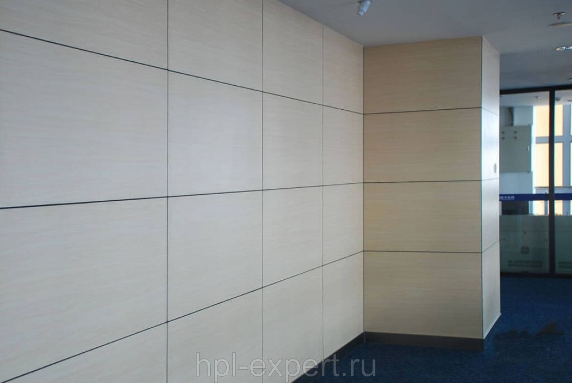 Стеновые панели HPL с отбойниками